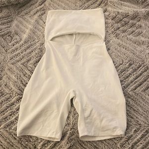 Deliano Miami White cut out short romper